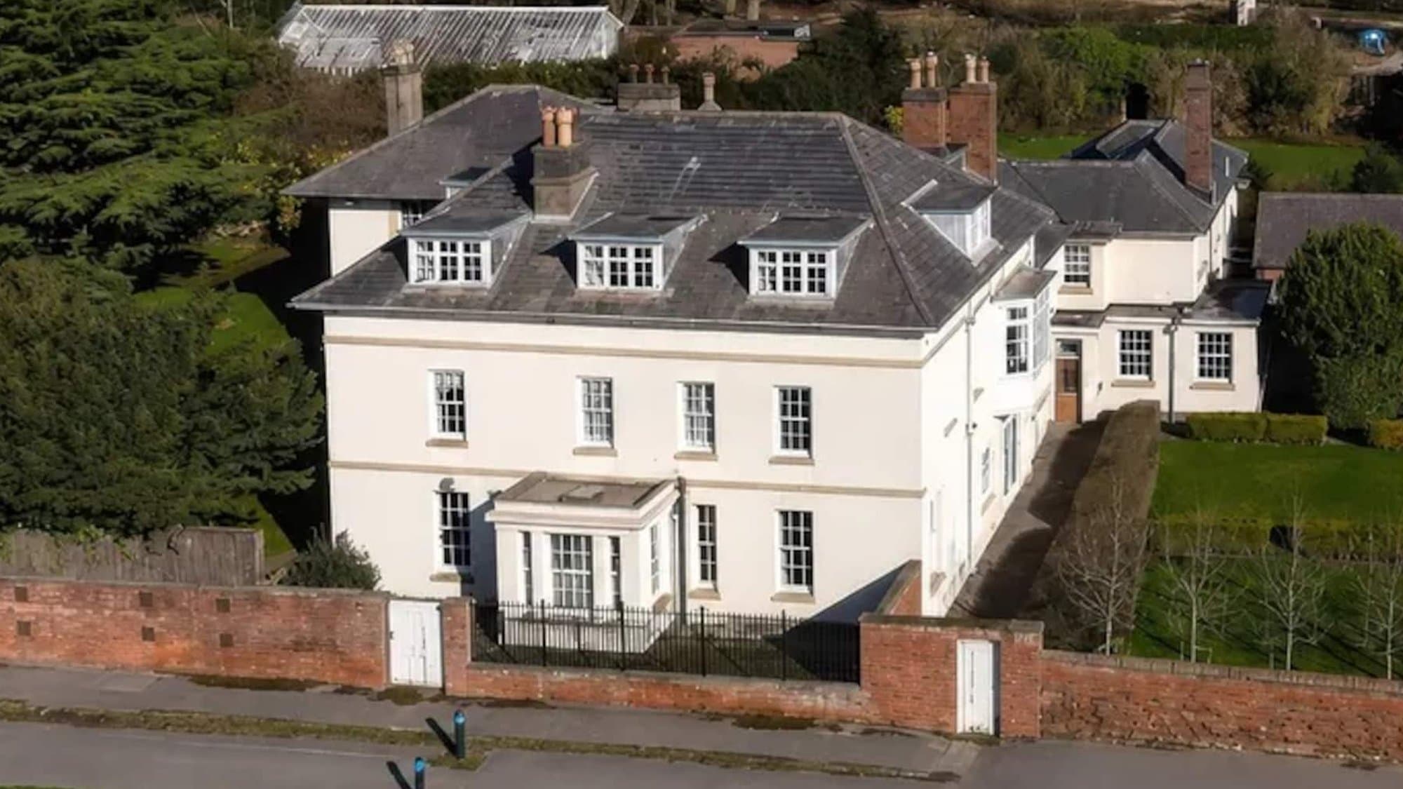 Bardon Hill Manor and its walled grounds, on the edge of the National Forest in north-west Leicestershire